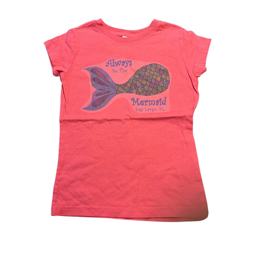 Always Be the Mermaid Pink Graphic tee Size 4